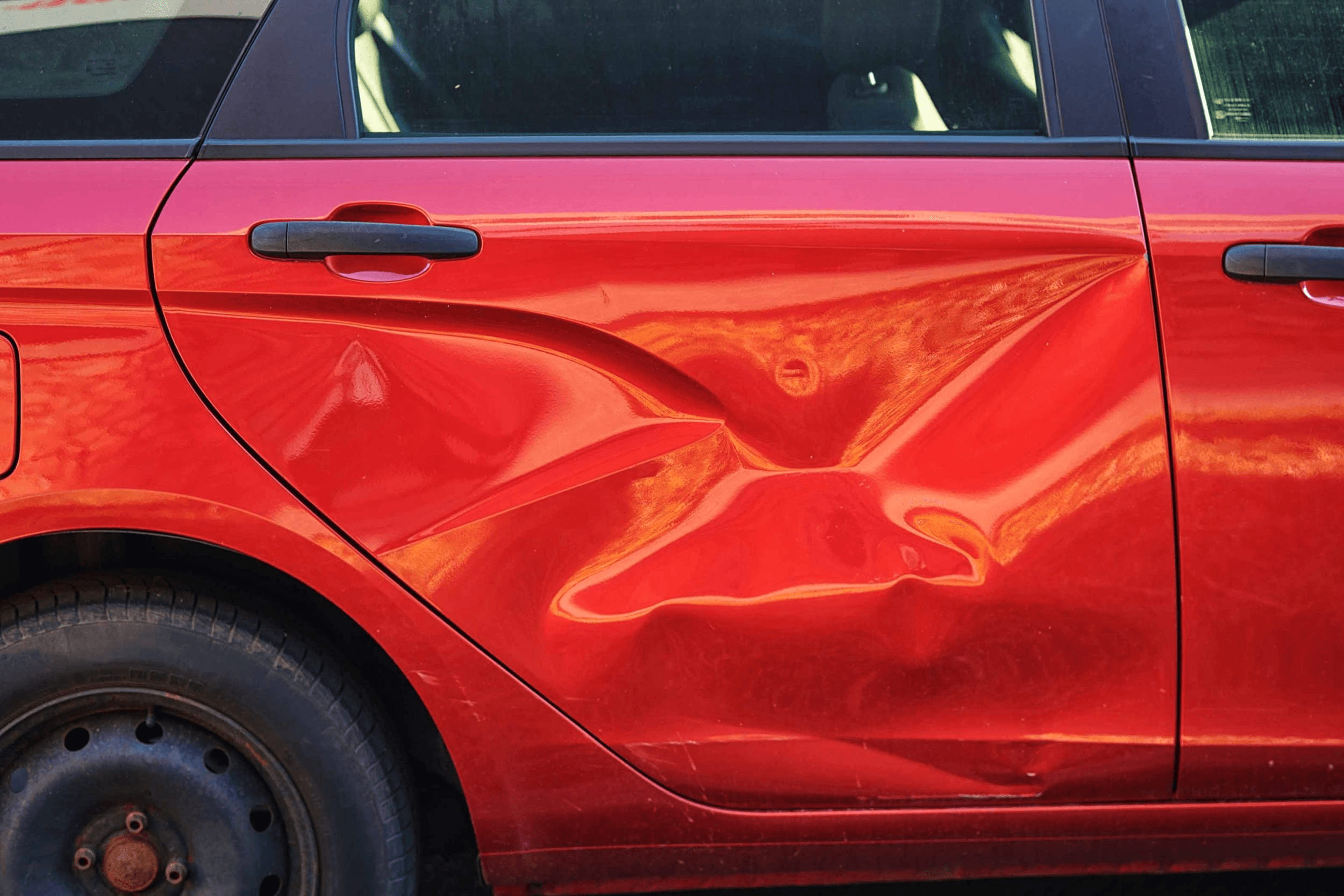 Door Dent Repair & Painting - Before