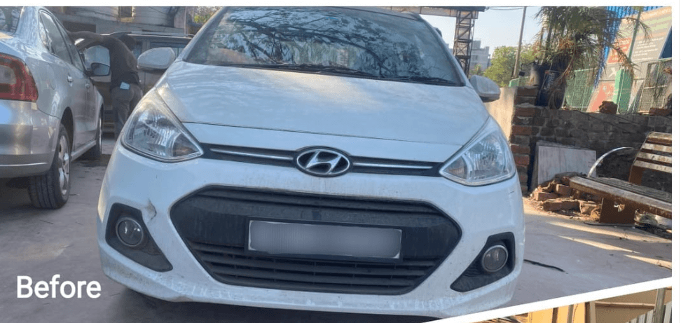 Front Bumper & Fog Lamp Restoration - Before